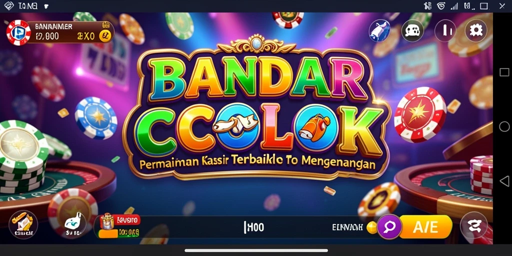 Tampilan gameplay seru dan interaktif dari BANDARCOLOK.