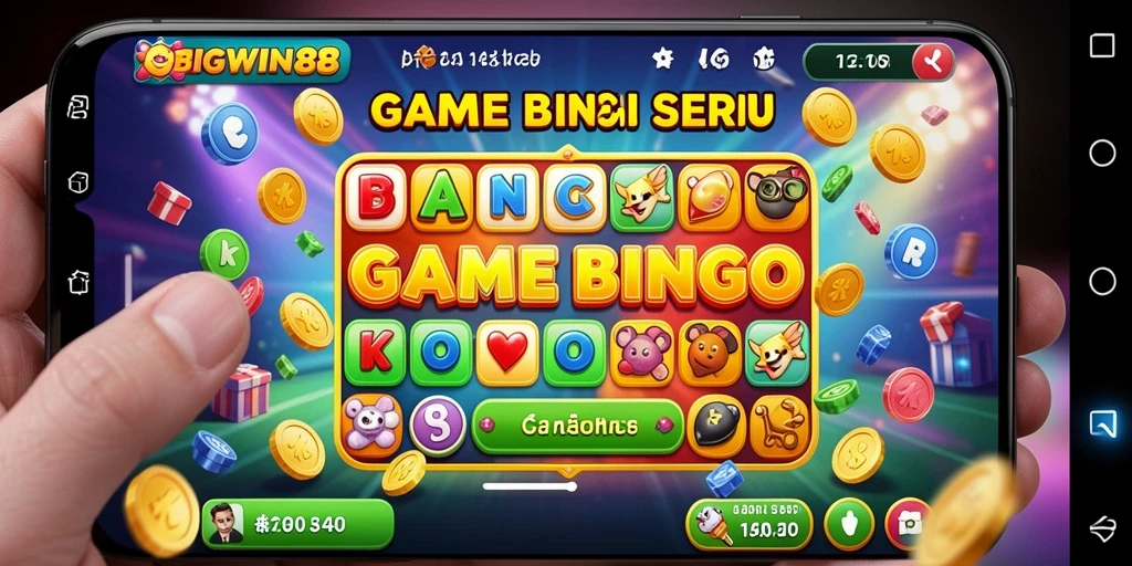 Tampilan utama gameplay BIGWIN88 saat bermain Bingo.