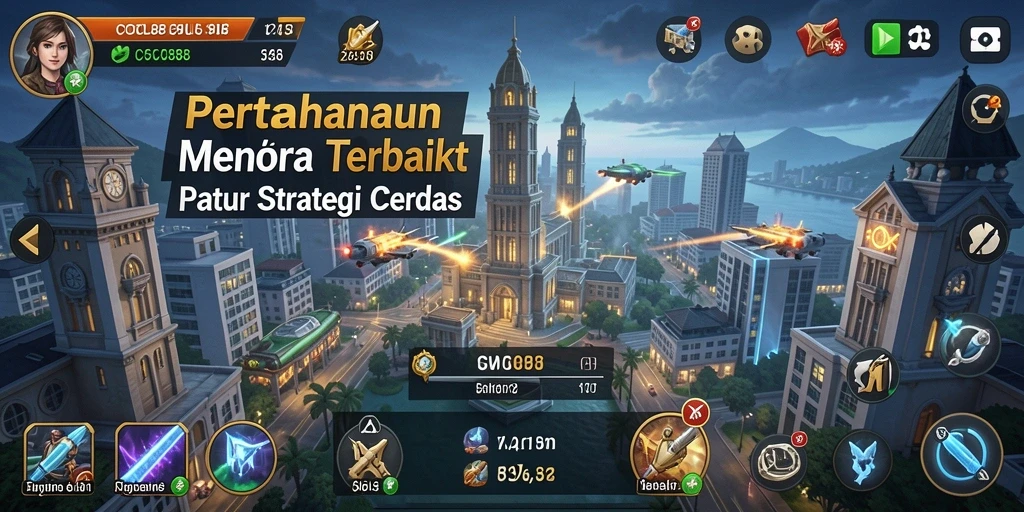 Tampilan gameplay <strong>COCOL88</strong> dengan strategi Tower Defense yang epik.
