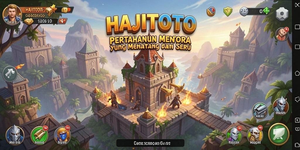 Tangkapan layar gameplay HAJITOTO yang menegangkan di Tower Defense.