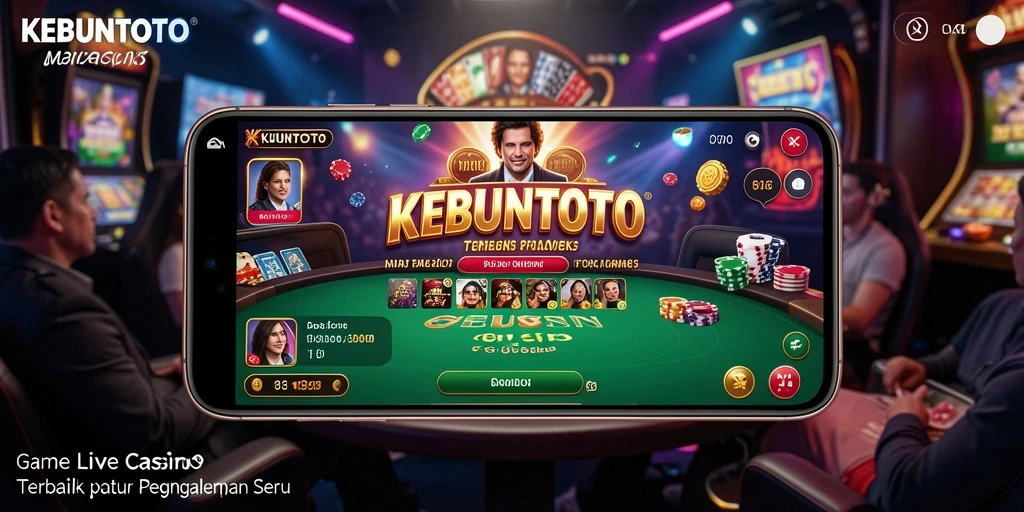 Tampilan permainan Live Casino KEBUNTOTO yang menarik dan interaktif.