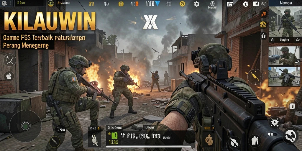 Tampilan gameplay KILAUWIN dengan aksi tembak-menembak seru.