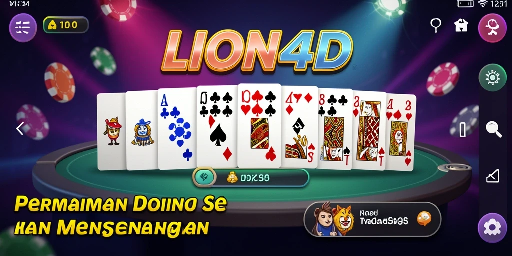 Tampilan gameplay seru dan interaktif LION4D.