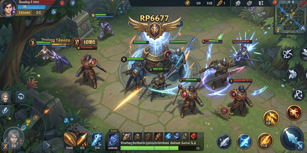 Gameplay intens RP6677 dengan pertempuran strategis.