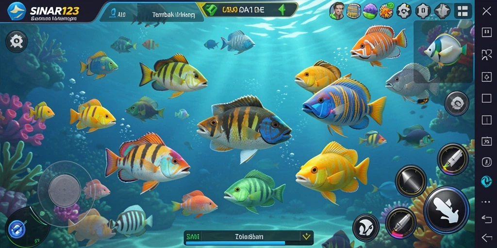 Tampilkan gameplay seru Tembak Ikan di SINAR123.